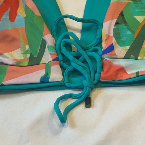 New! Maaji reversible aquatic allure bikini top tropical floral 14447 - Picture 8 of 16